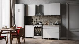 Кухня Плейона Белая 1,6 без столешницы